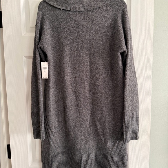 Anthropologie Cozy Gray Cowl Neck Sweater Dress NWT - Picture 2 of 7